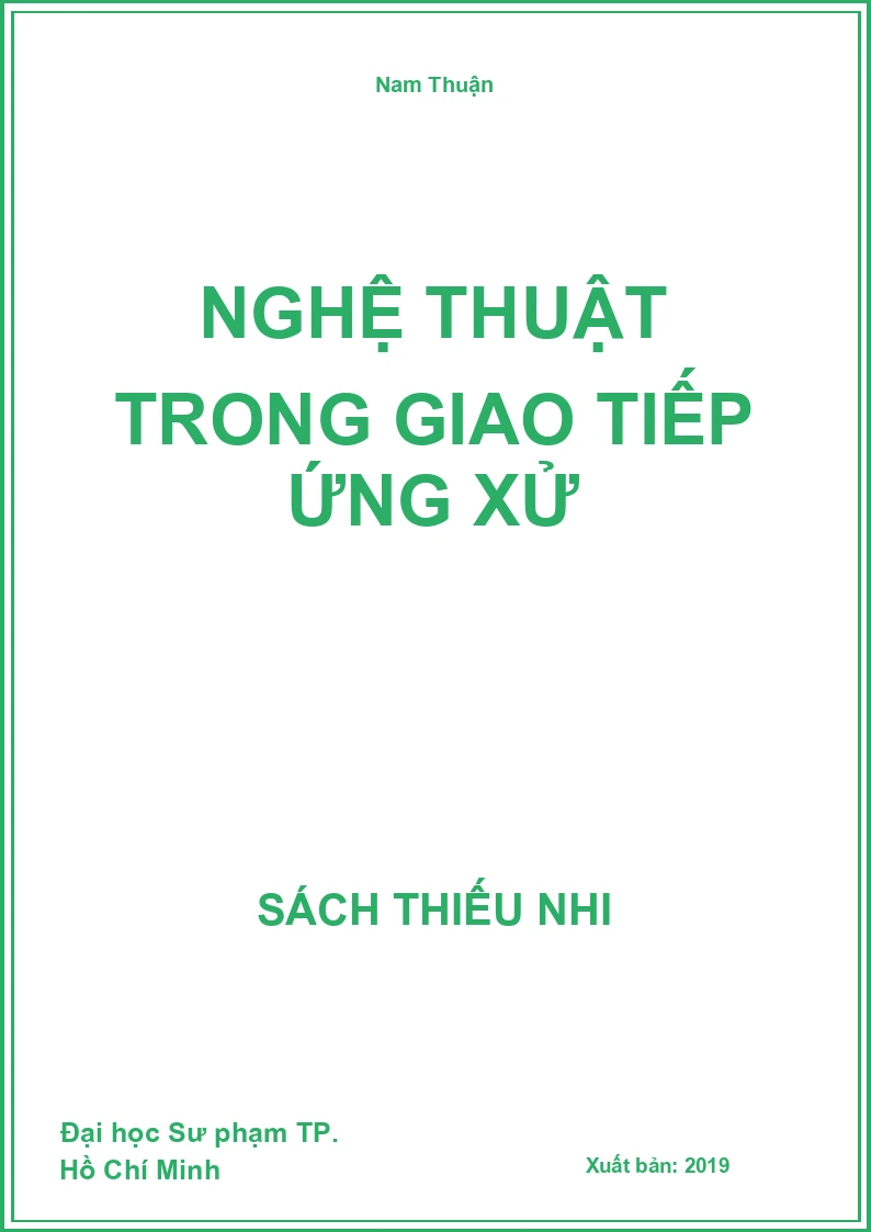 Nghệ thuật trong giao tiếp ứng xử