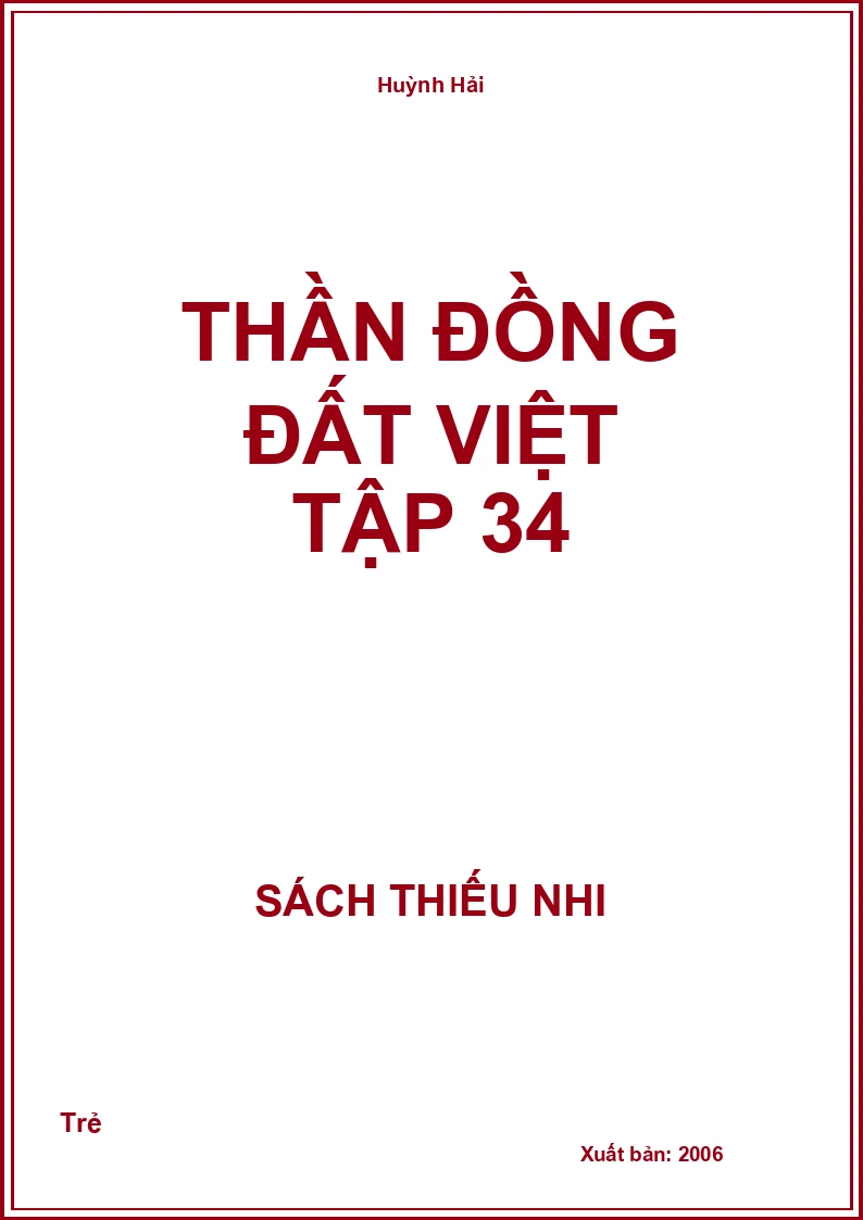 Thần Đồng Đất Việt Tập 34