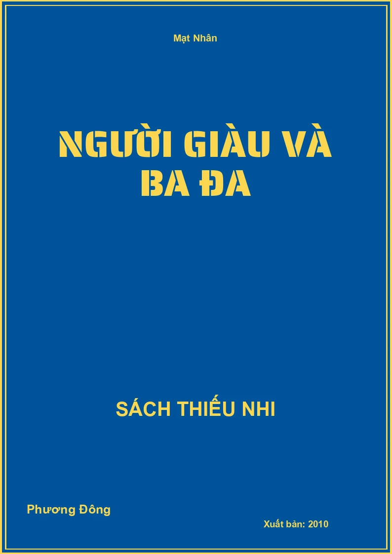 Người Giàu Và Ba Đa