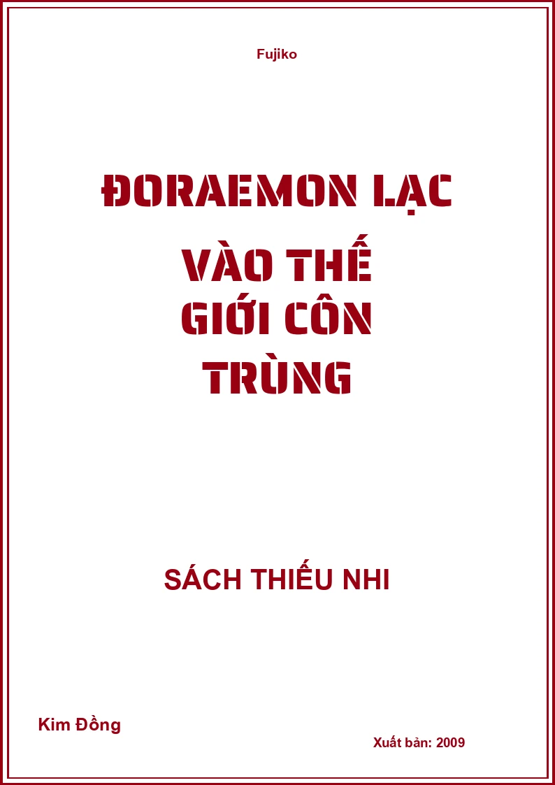 Doraemon Lạc Vào Thế Giới Côn Trùng