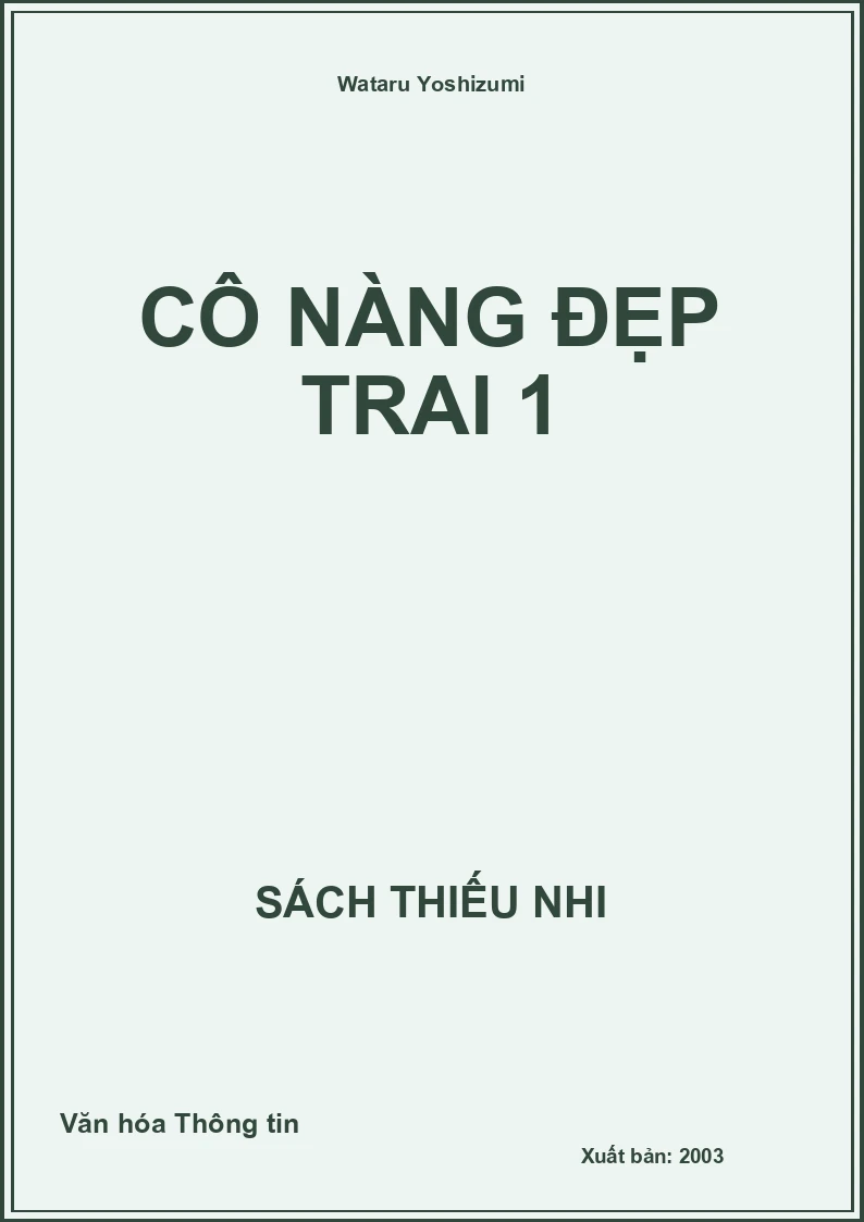 Cô Nàng Đẹp Trai 1