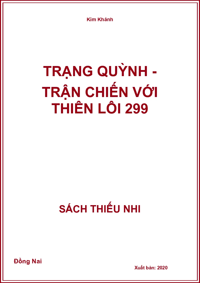 Trạng Quỳnh - trận chiến với thiên lôi 299