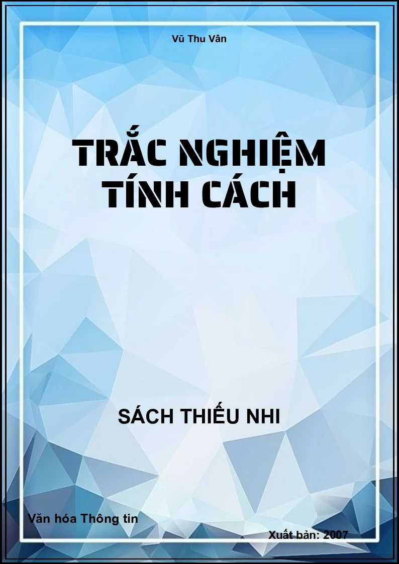 Trắc Nghiệm Tính Cách
