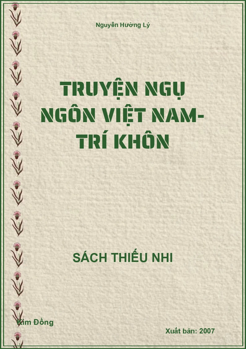 Truyện Ngụ Ngôn Việt Nam- Trí Khôn