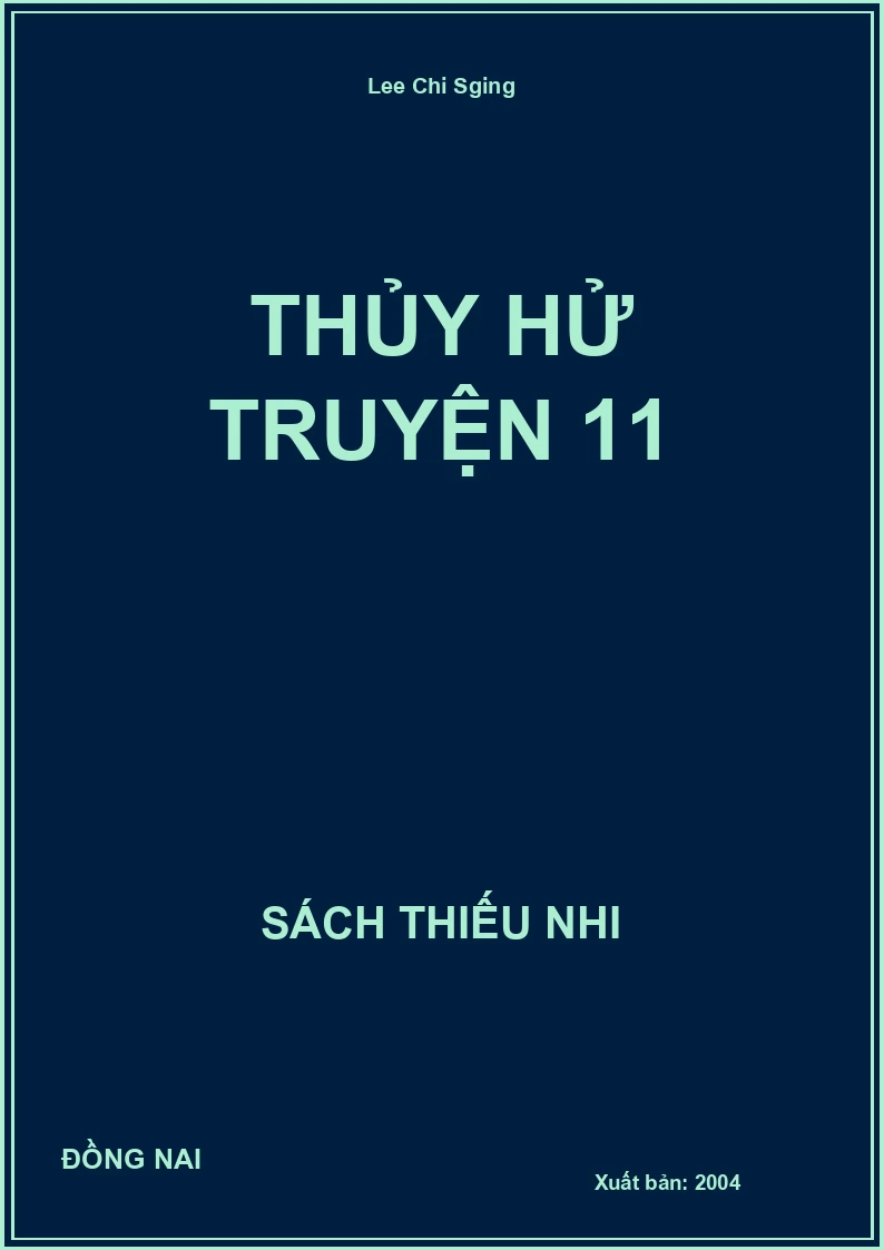 Thủy Hử Truyện 11