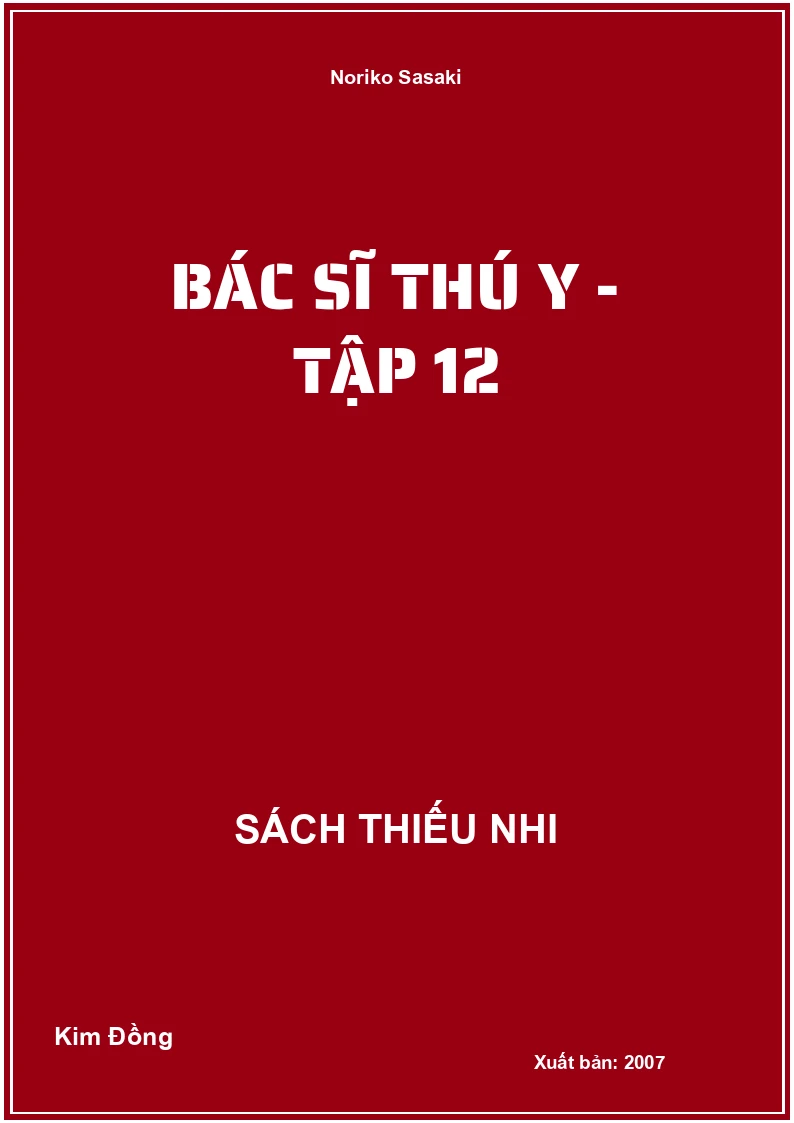 Bác Sĩ Thú Y - tập 12