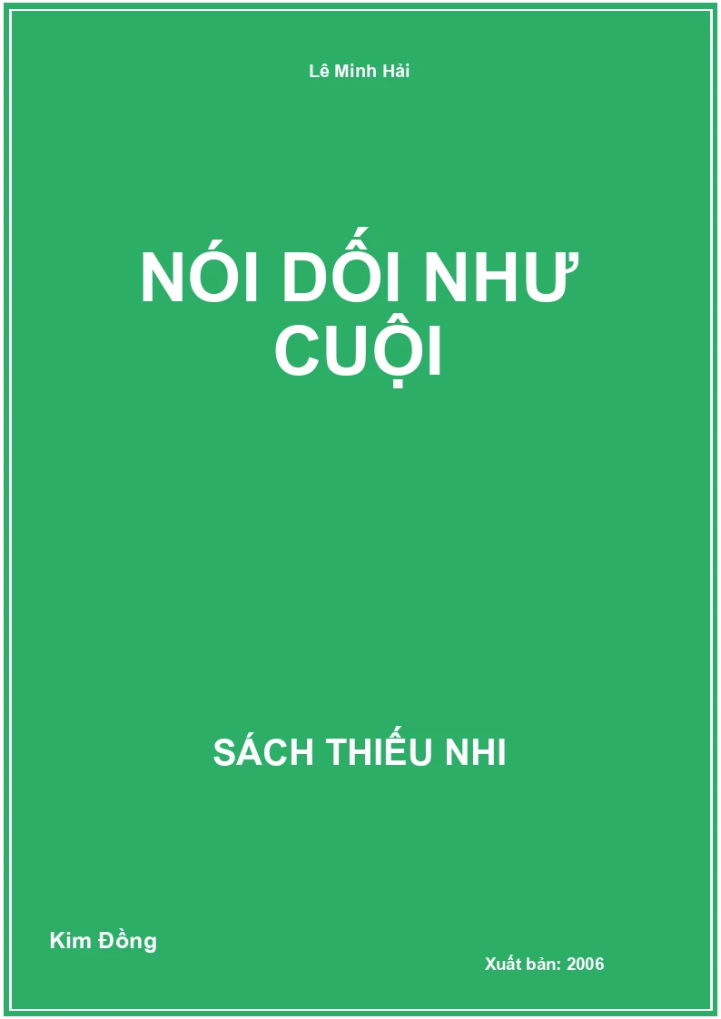 Nói Dối Như Cuội