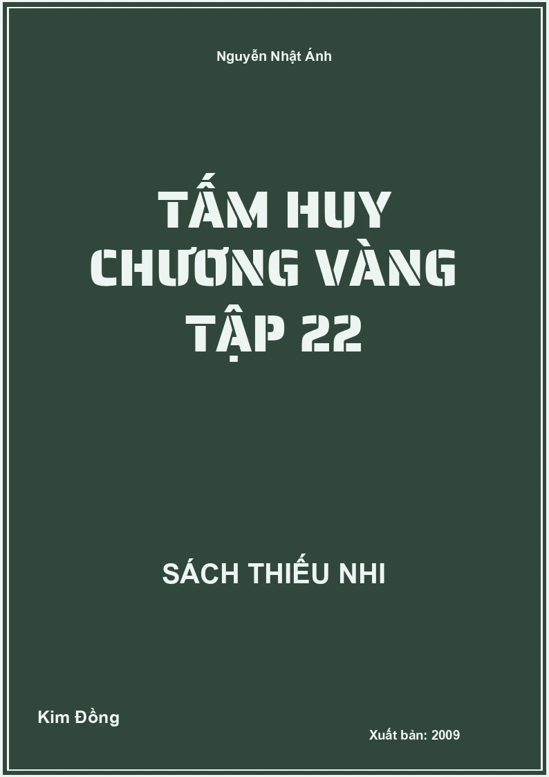 Tấm Huy Chương Vàng Tập 22