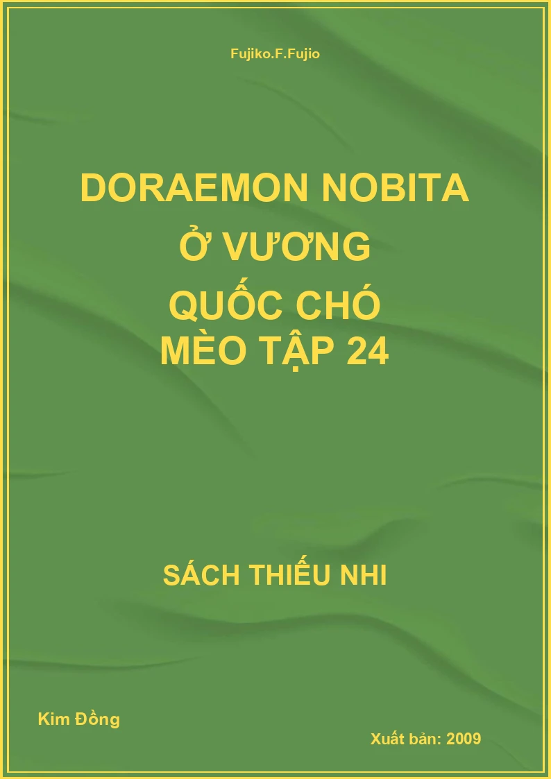 Doraemon Nobita ở vương quốc chó mèo tập 24