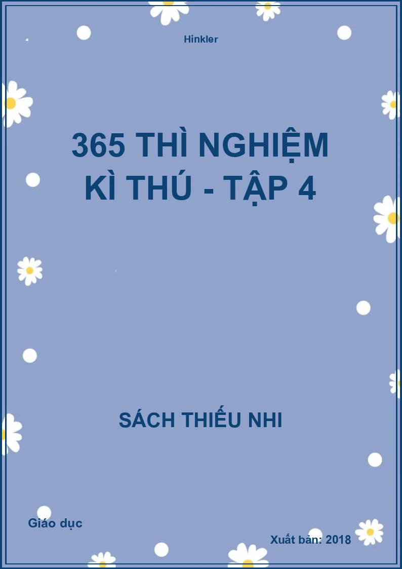 365 thì nghiệm kì thú - tập 4