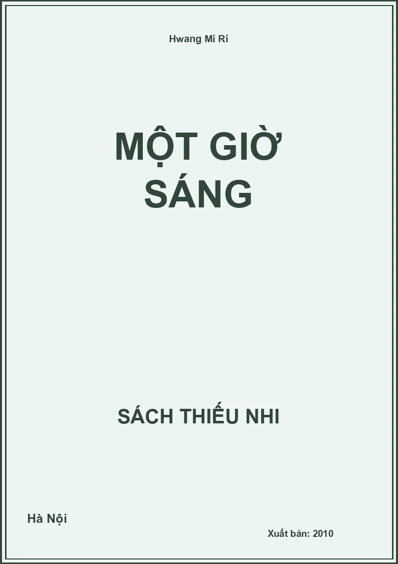 Một Giờ Sáng