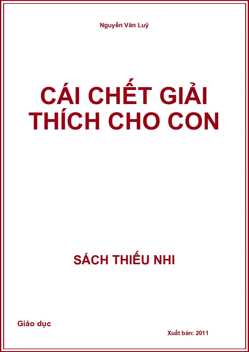 Cái Chết Giải Thích Cho Con