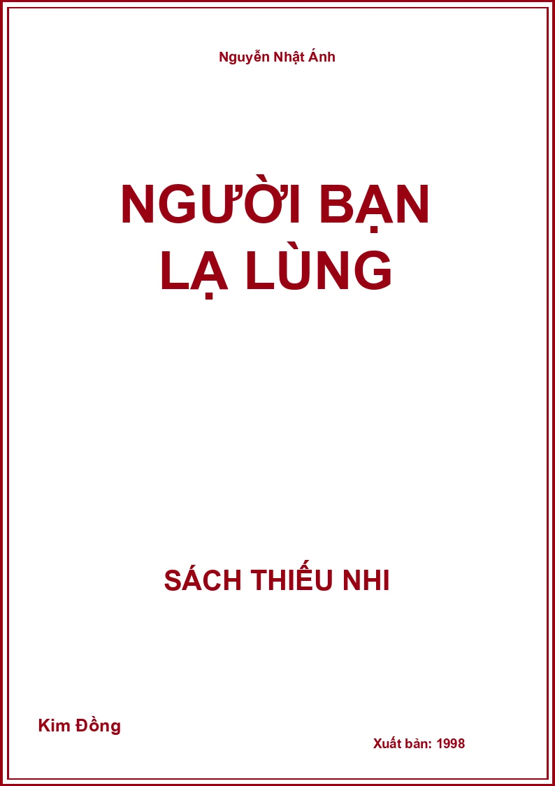 Người bạn lạ lùng
