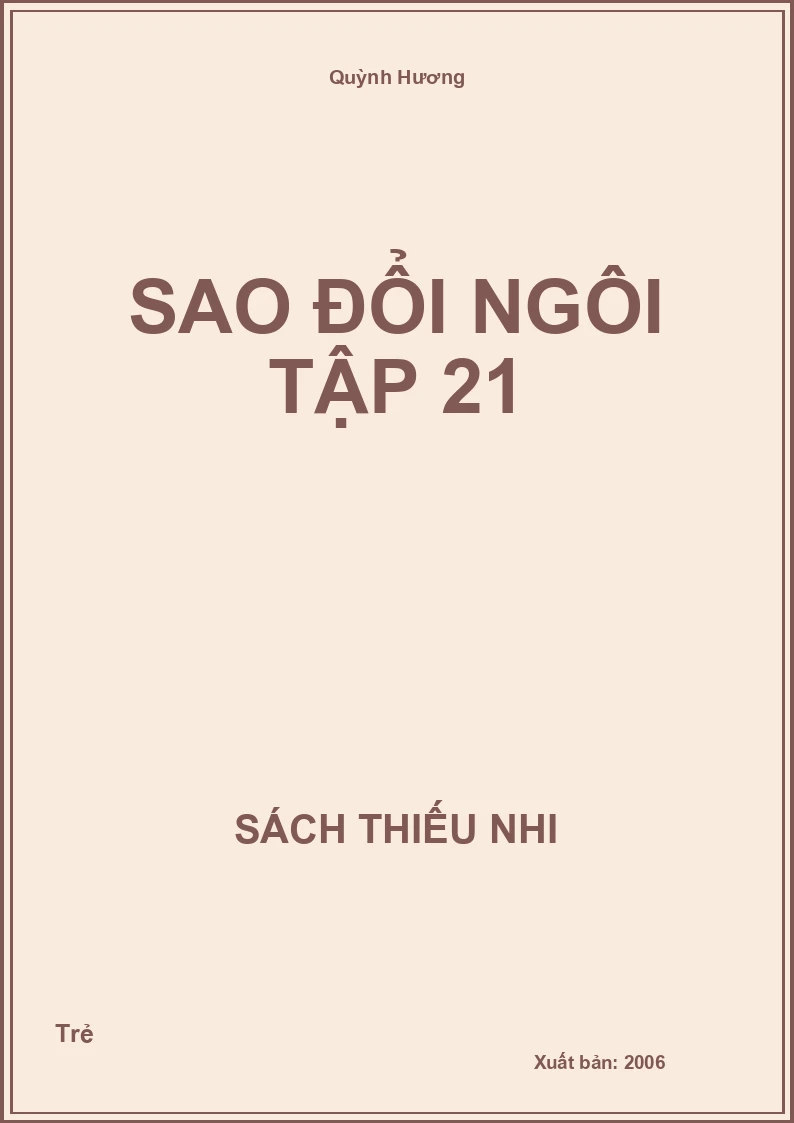 Sao Đổi Ngôi Tập 21