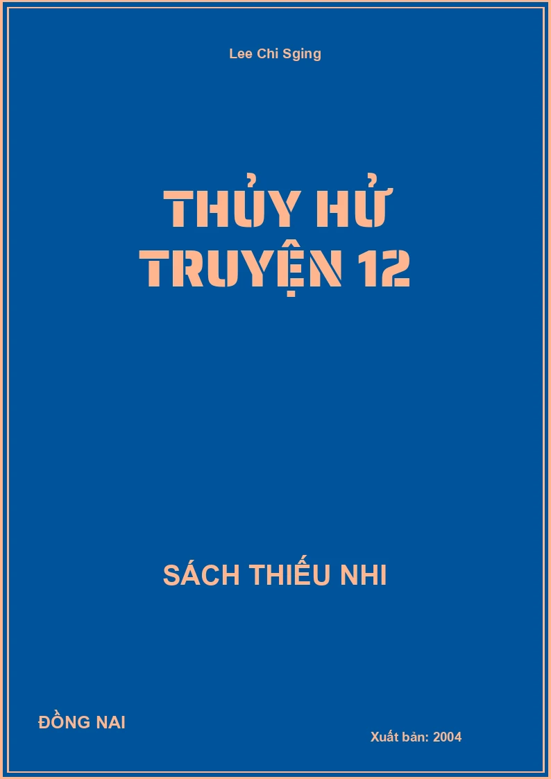 Thủy Hử Truyện 12