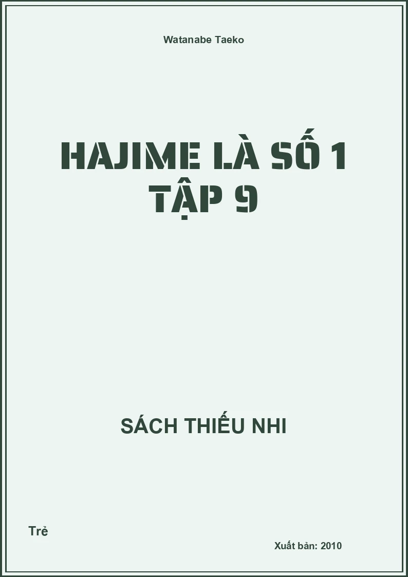Hajime Là Số 1 Tập 9