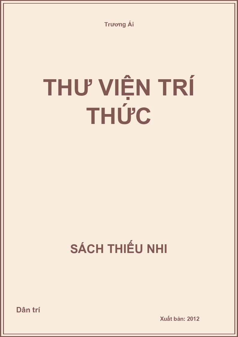 Thư Viện Trí Thức