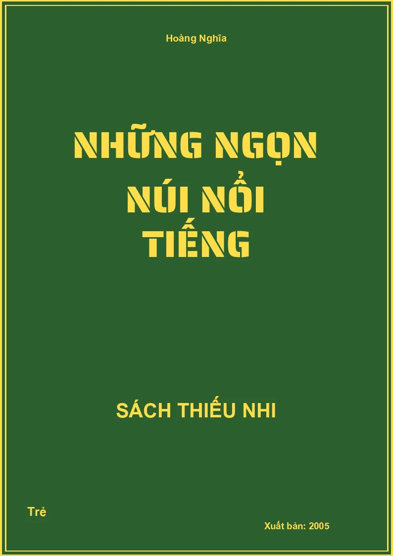 Những Ngọn Núi Nổi Tiếng