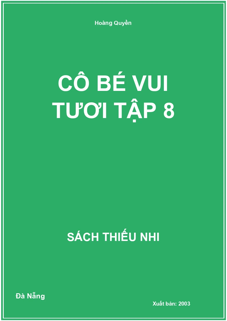 Cô Bé Vui tươi Tập 8