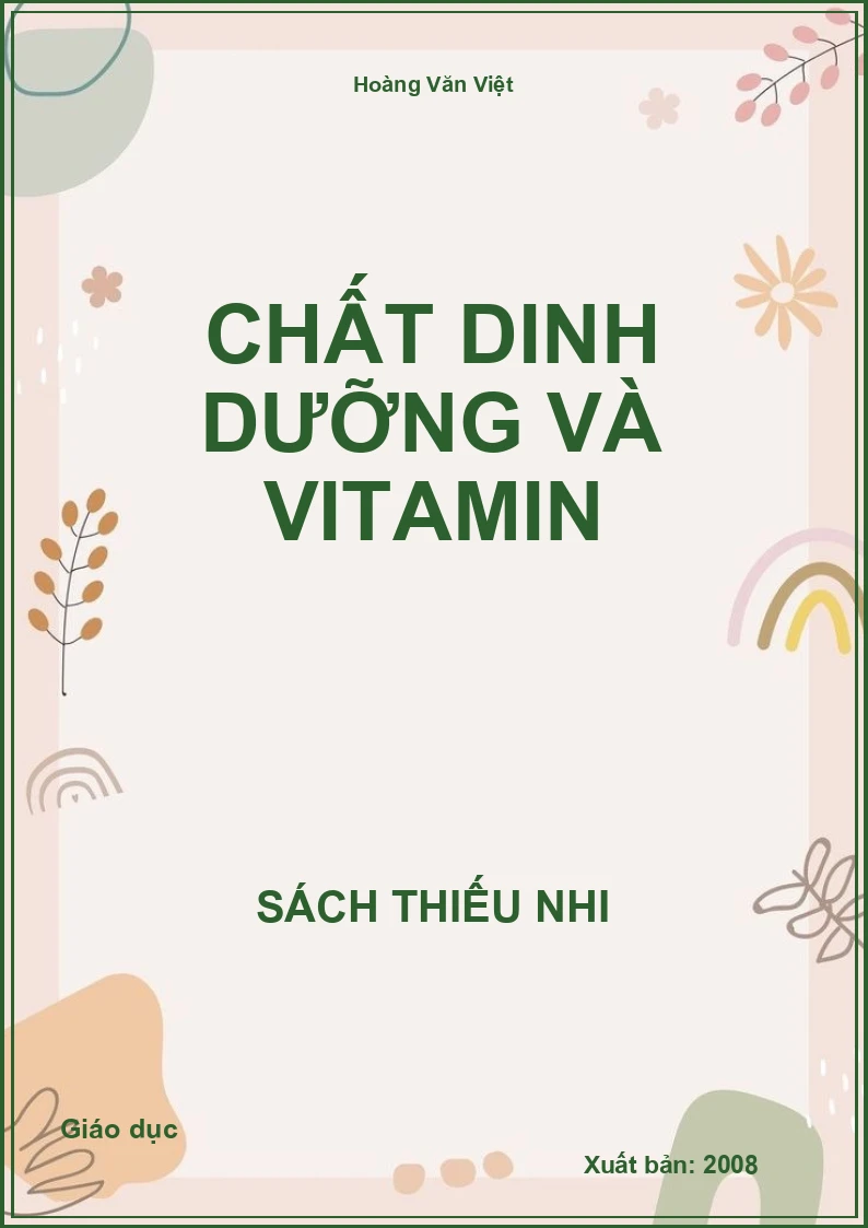 Chất Dinh Dưỡng Và Vitamin