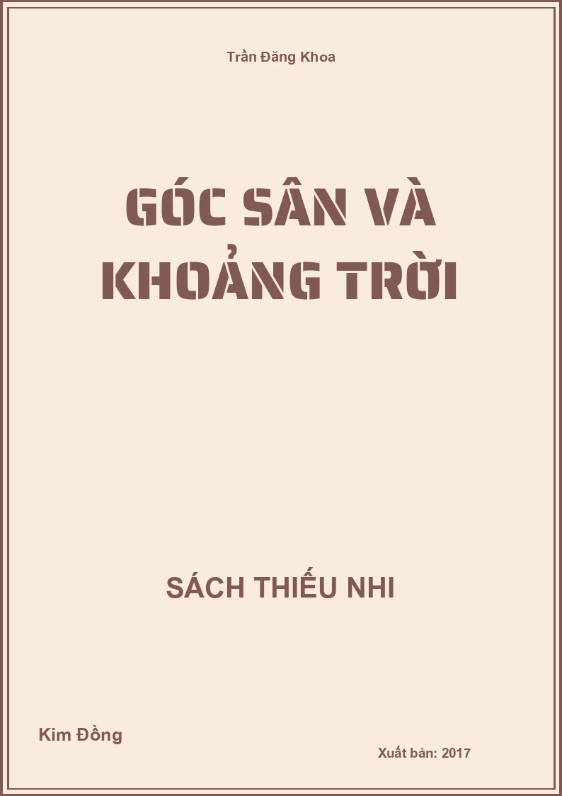 Góc sân và khoảng trời