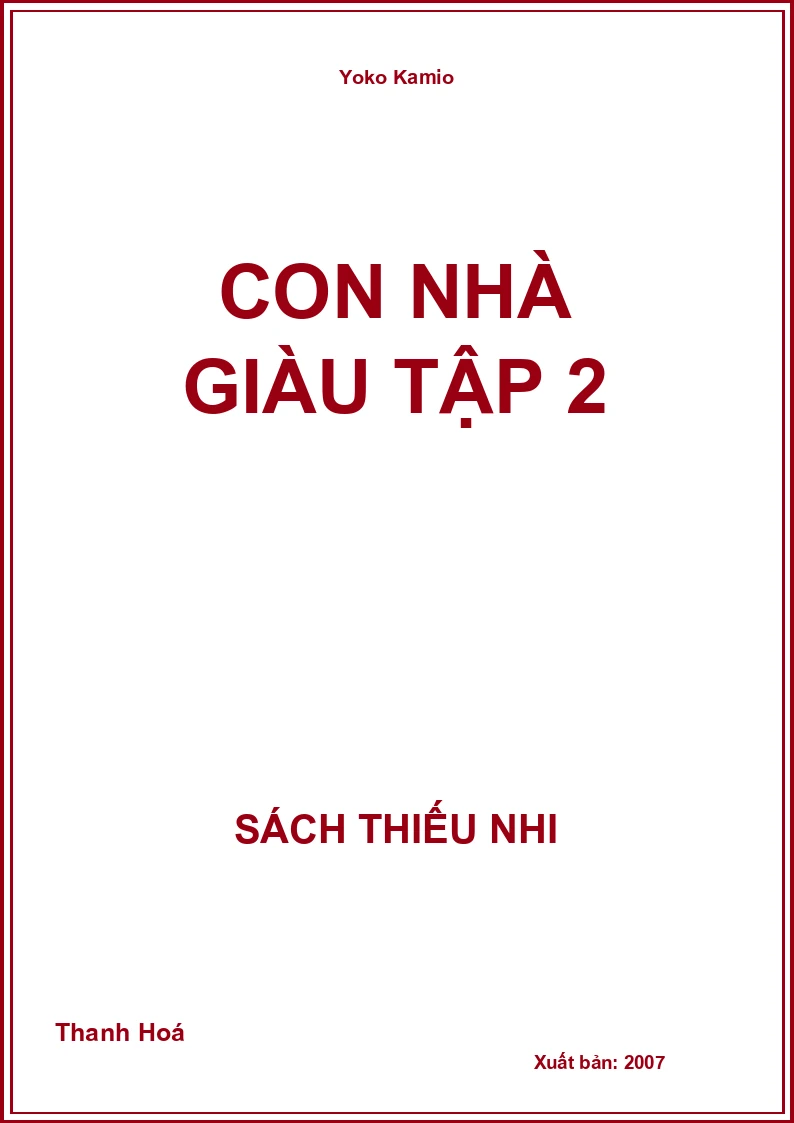 Con Nhà Giàu Tập 2