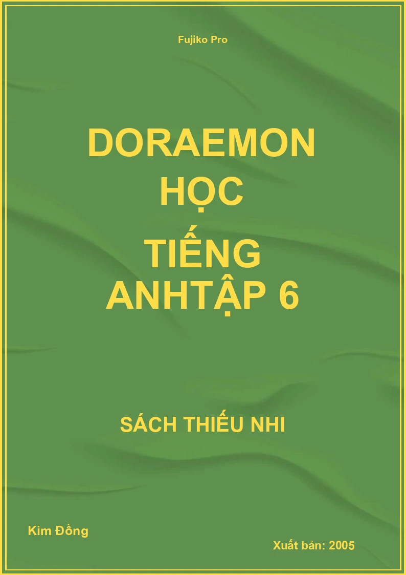 Doraemon học tiếng anhTập 6