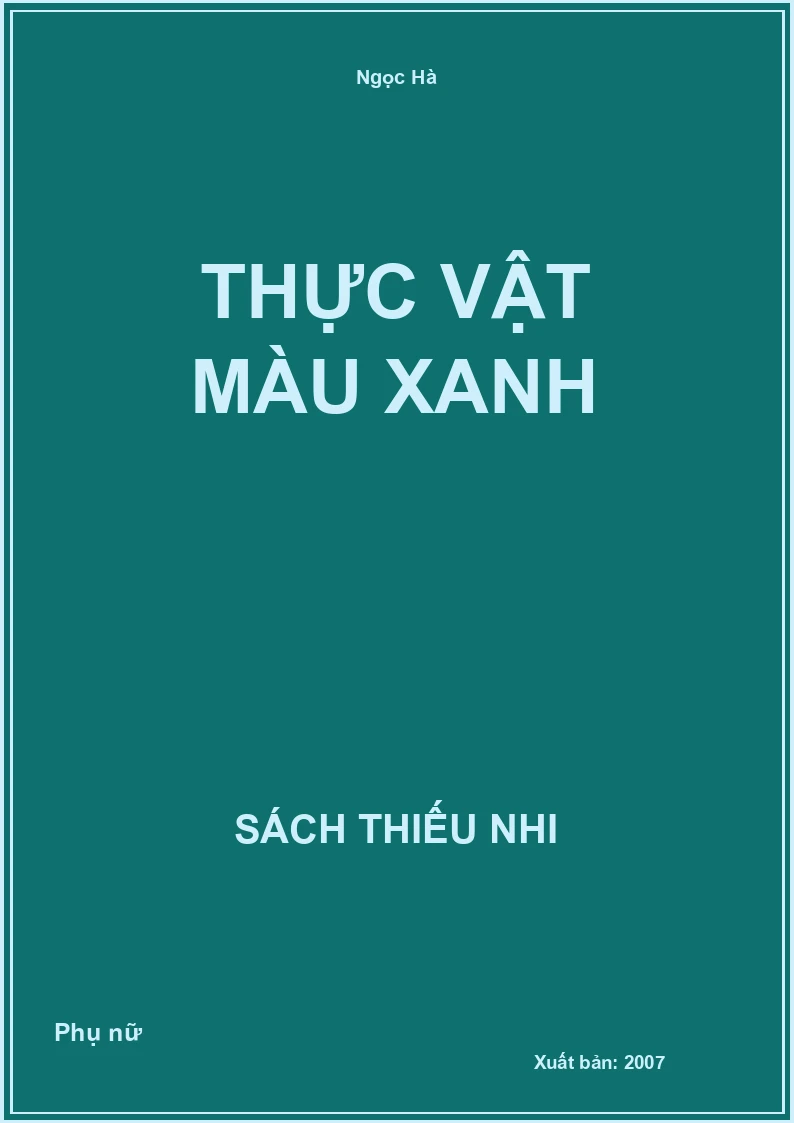 Thực Vật Màu Xanh