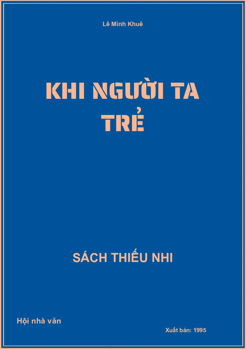 Khi Người Ta Trẻ