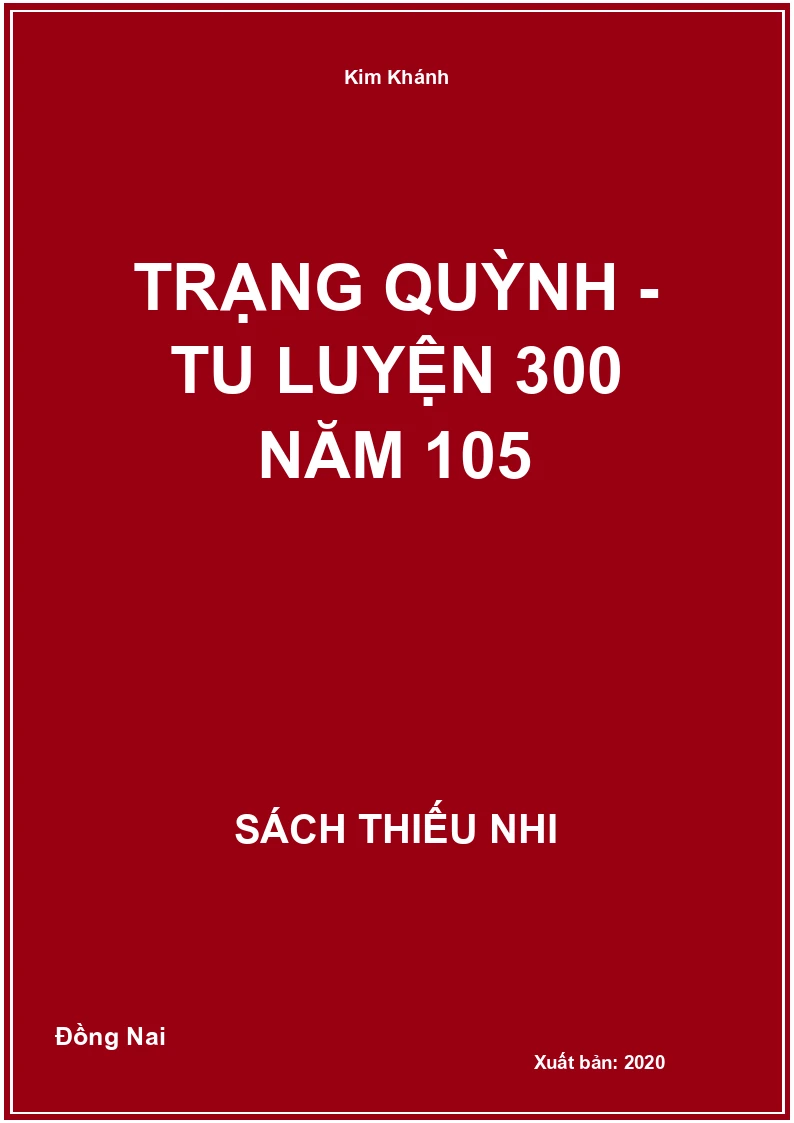 Trạng Quỳnh - tu luyện 300 năm 105