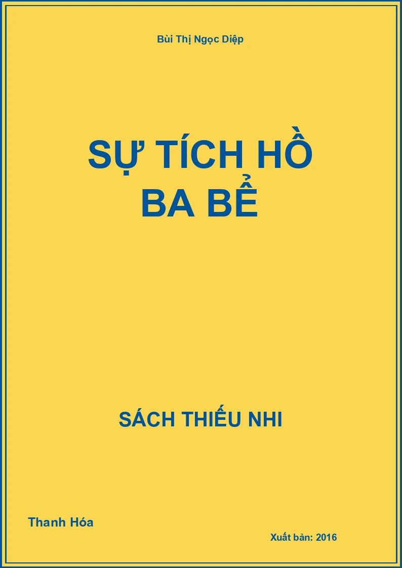 Sự Tích Hồ Ba Bể