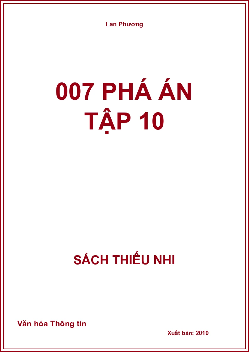 007 Phá Án Tập 10