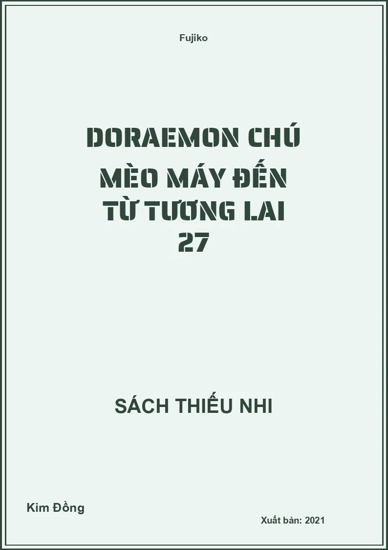 Doraemon Chú Mèo Máy Đến Từ Tương Lai 27