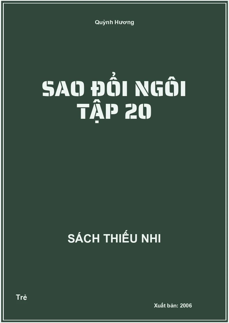 Sao Đổi Ngôi Tập 20