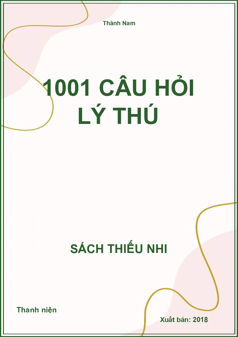 1001 Câu Hỏi Lý Thú
