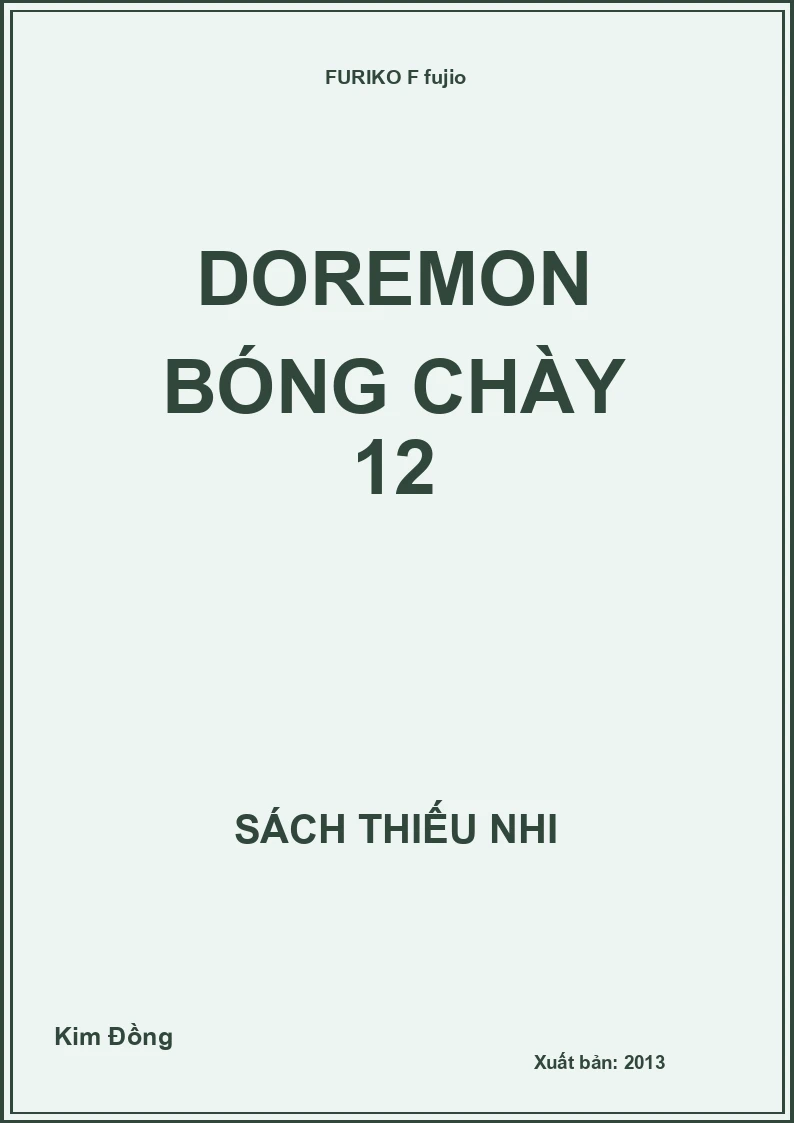 Doraemon Bóng Chày 12
