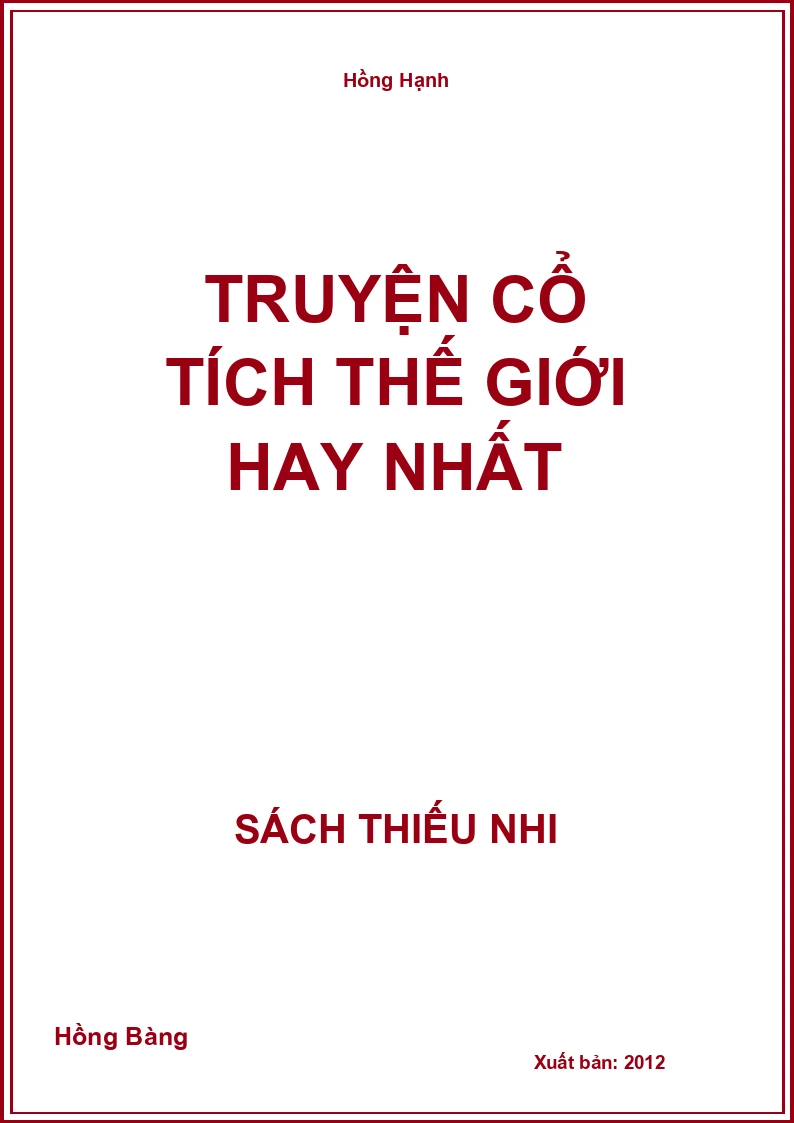 Truyện Cổ Tích Thế Giới Hay Nhất