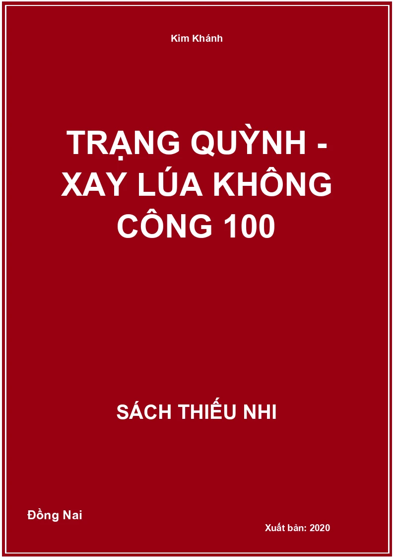 Trạng Quỳnh - xay lúa không công 100
