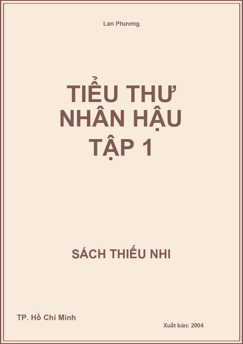 Tiểu Thư Nhân Hậu Tập 1