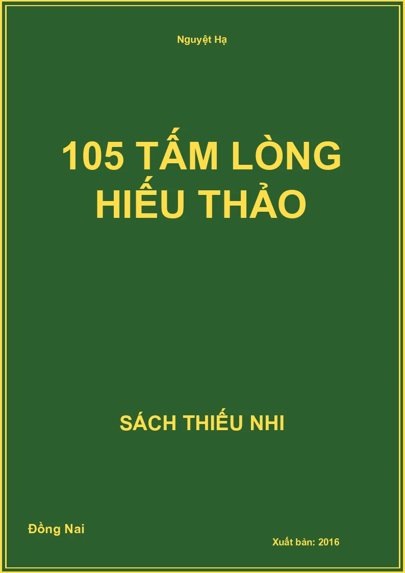 105 Tấm Lòng Hiếu Thảo