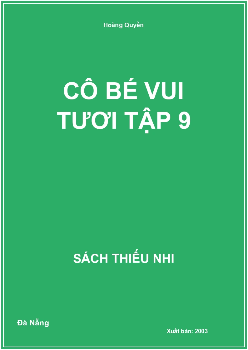 Cô Bé Vui tươi Tập 9