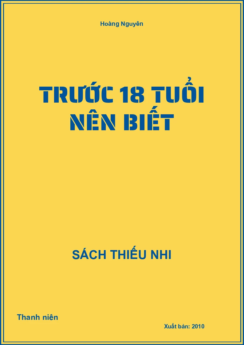 Trước 18 Tuổi Nên Biết