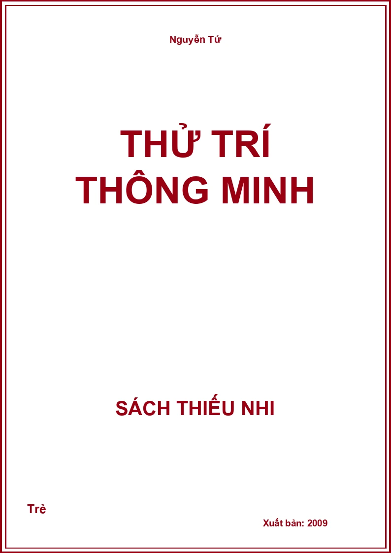 Thử Trí Thông Minh