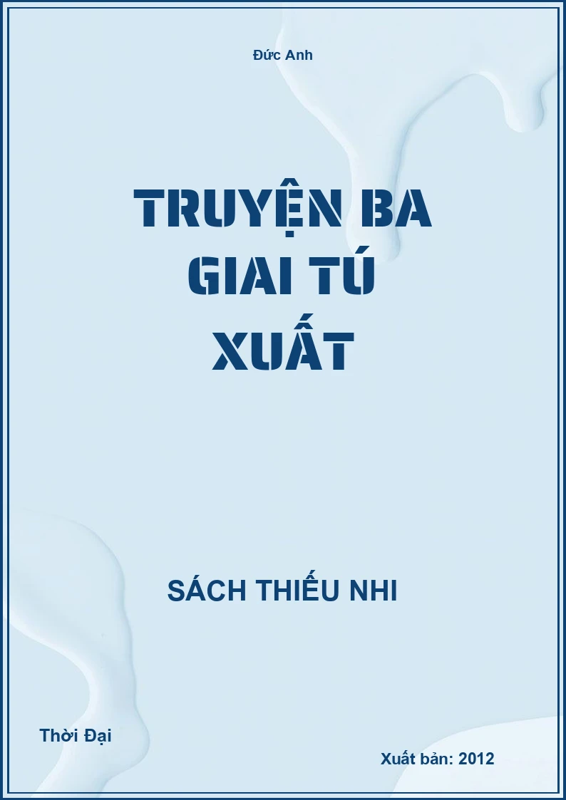 Truyện Ba Giai Tú Xuất