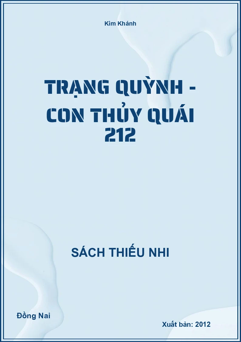Trạng Quỳnh - con thủy quái 212