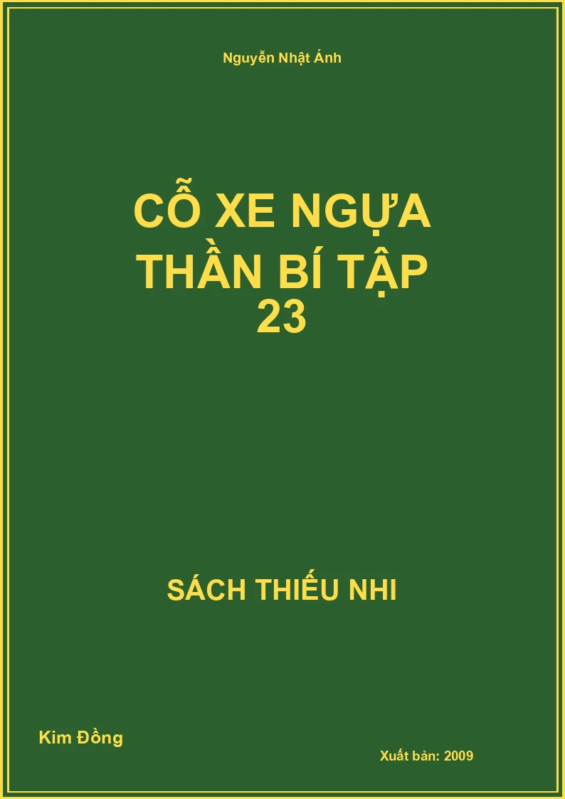 Cỗ Xe Ngựa Thần Bí Tập 23