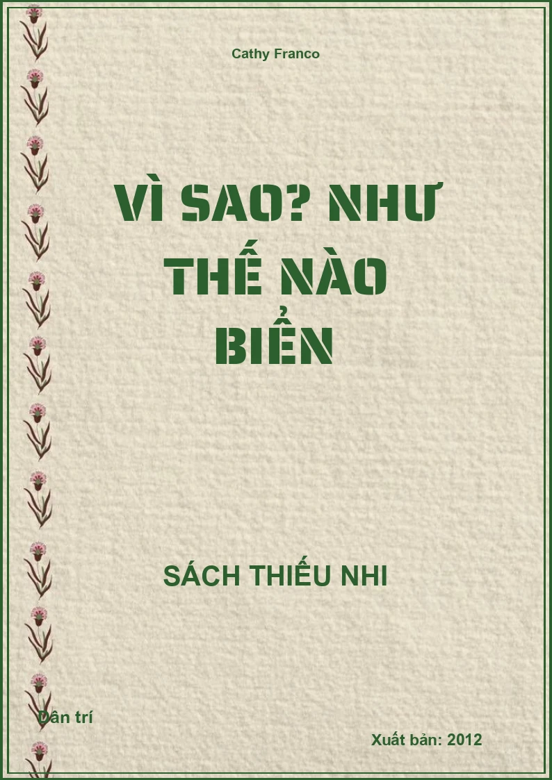 Vì Sao? Như Thế Nào Biển