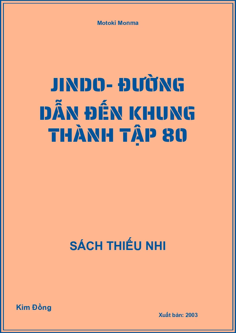 Jindo- đường dẫn đến khung thành tập 80