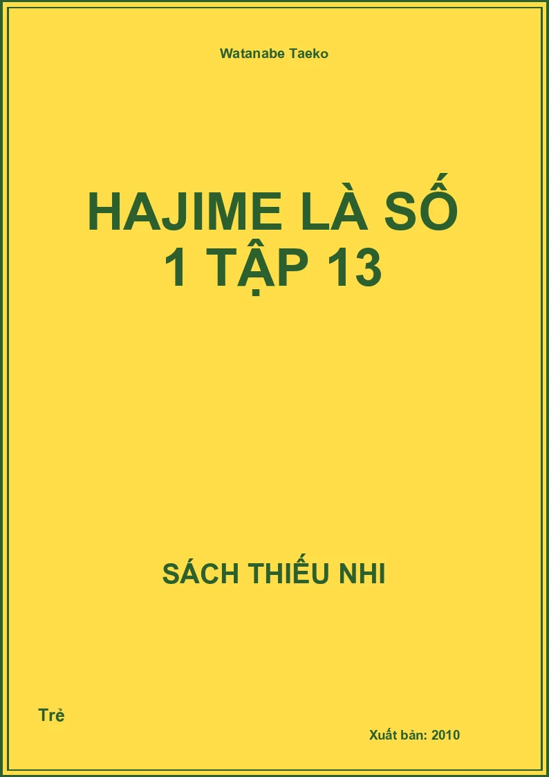 Hajime Là Số 1 Tập 13