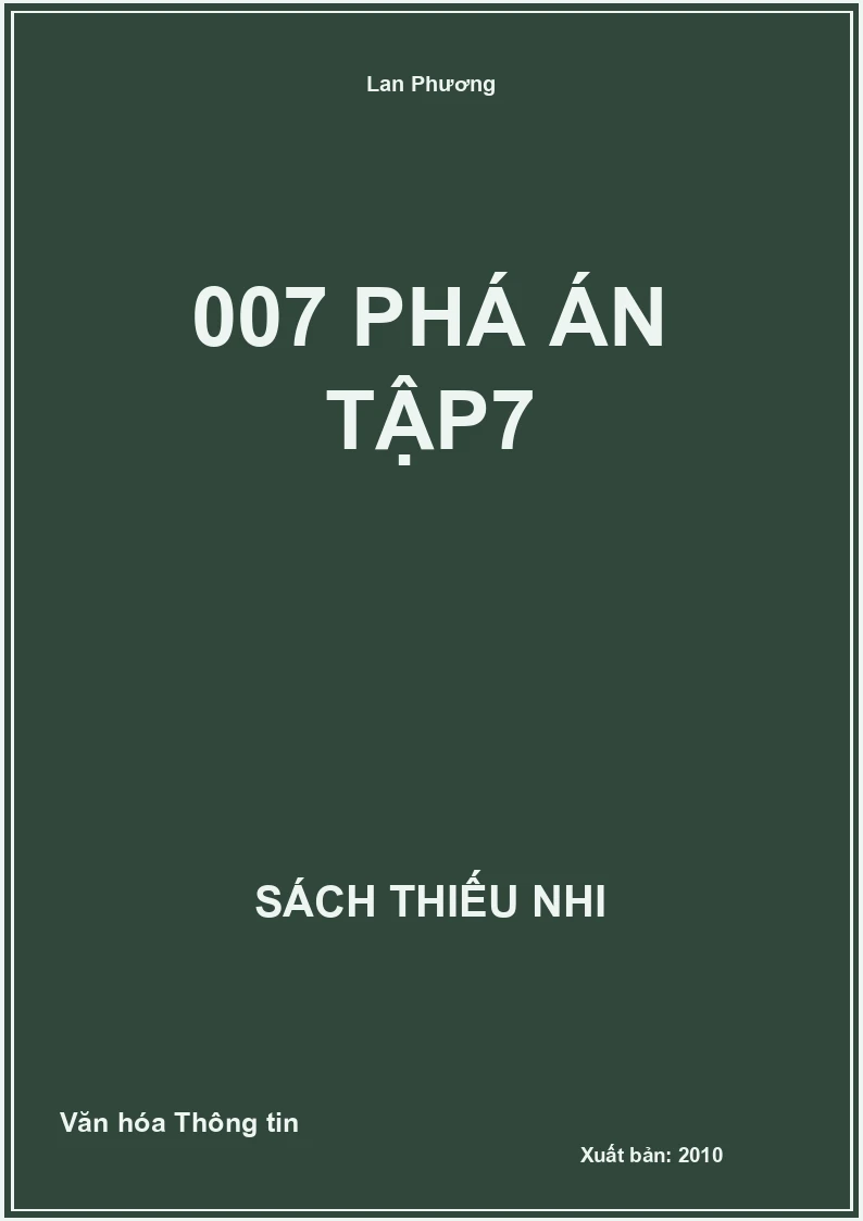 007 Phá Án Tập7